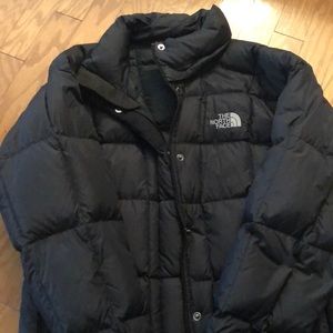 Long North Face puffy coat